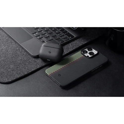 Чехол для наушников Pitaka MagEZ Case 2 Twill Black/Grey (APM6001) for Apple AirPods 3 фото 9