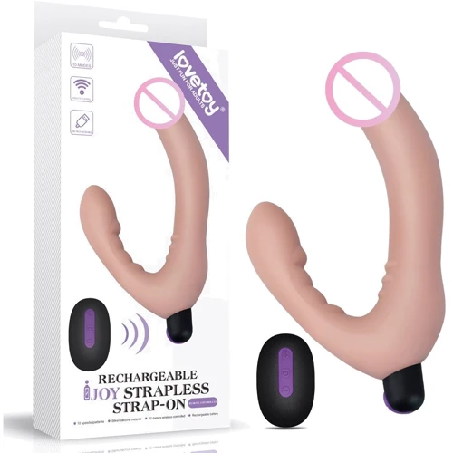 Безремневой страпон с вибрацией LoveToy Rechargeable IJOY Strapless Strap-on