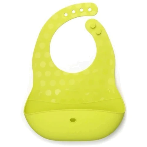 Набор нагрудников силиконовых Bbluv Pоket 2 шт Lime Grey (B0183-L) фото 4
