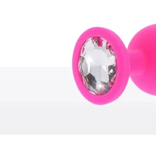 Анальная пробка Toy Joy Medium Diamond Booty Jewel (розовая)
