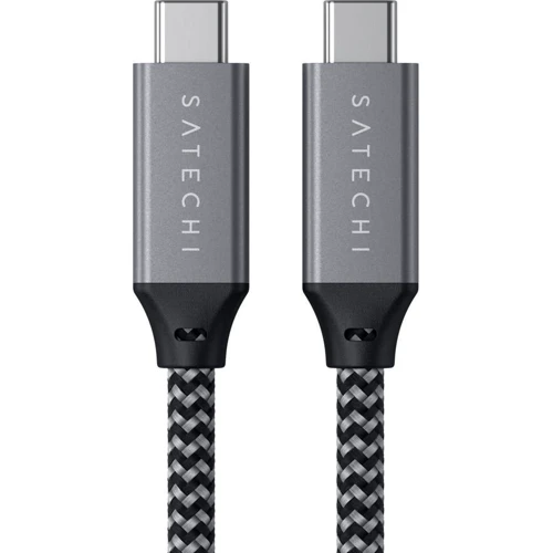 Кабель Satechi Cable USB4-C to C 100W 80cm Space Gray (ST-U4C80M): Длина 80 см