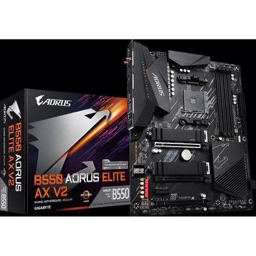 Gigabyte B550 AORUS ELITE AX V2: Додатково Підтримка UEFI, Підтримка RAID, Адаптер Wi-Fi