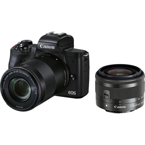 Canon EOS M50 Mark II kit (15-45mm +55-200mm) IS STM Black