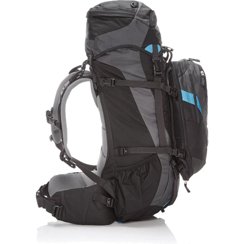Рюкзак Deuter Quantum 60 + 10 SL Black-Turquoise (3510315): Цвет черный