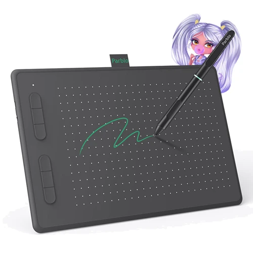 Графический планшет Parblo Ninos N10B Black (N10B): Тип пера беспроводной