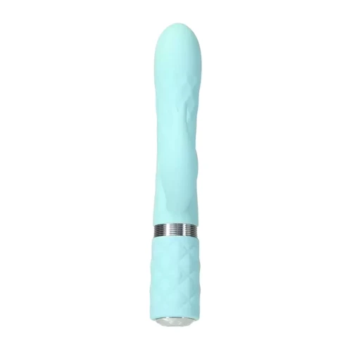 Роскошный вибратор Pillow Talk Lively Teal с кристаллом Сваровски для точки G