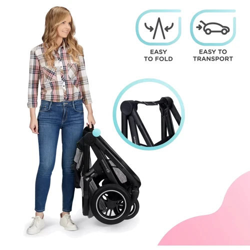 Универсальная коляска 2 в 1 Kinderkraft Everyday Denim (KSEVER00DEN2000): Материал колес резина