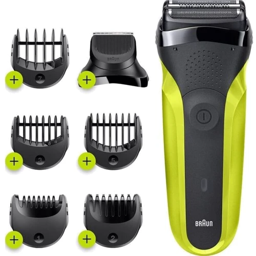 Электробритва Braun Series 3 300BT black/green