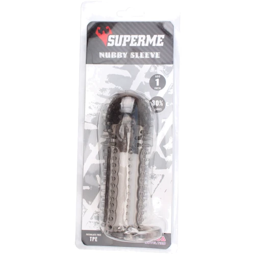 Насадка на член Chisa SuperMe Nubby Sleeve Grey