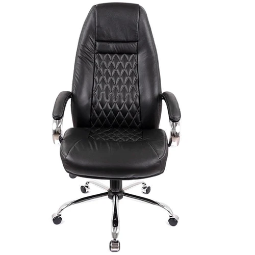 Крісло АКЛАС Луїзіана MB (GB-242CC) шкіра LC-A Чорне (00086890): Матеріал оббивки Натуральная кожа