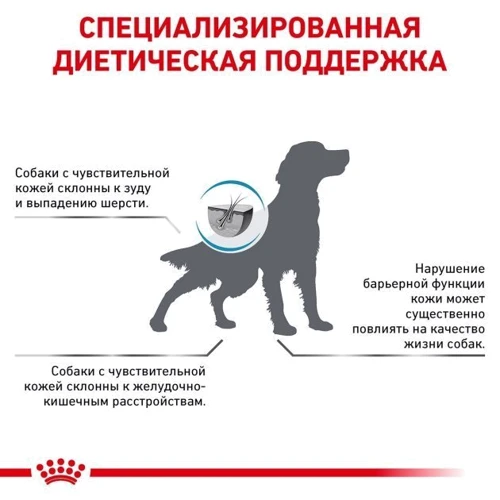 Сухой корм для собак Royal Canin Skin Care Dog при дерматозах 2 кг (40130201): Вес упаковки 2 кг