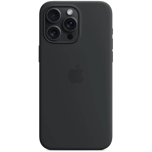 Чехол для iPhone TPU Silicone Case with Animation & MagSafe Black for iPhone 15 Pro Max