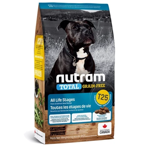Сухой корм для собак Nutram Total GF с лососем и форелью 2 кг (T25_(2kg))