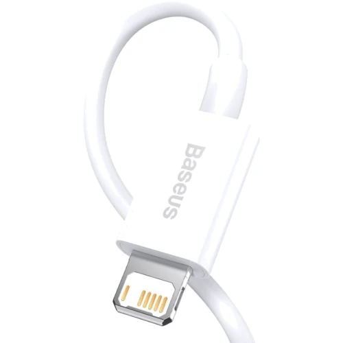 Кабель Baseus USB Cable to Lightning Superior Series 2.4A White 2m (CALYS-C02): Довжина 2 м