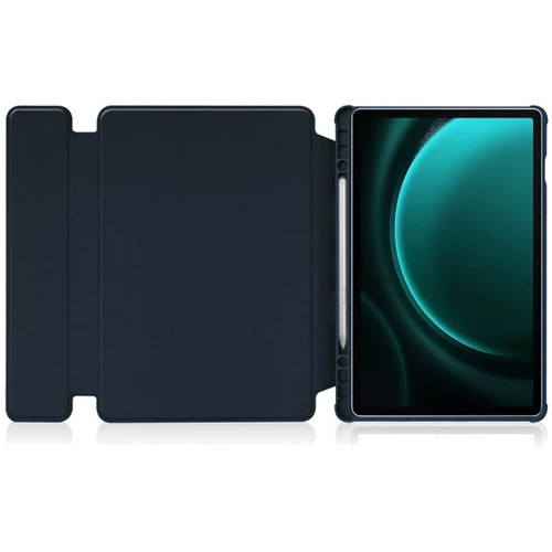 Аксесуар для планшетних ПК BeCover Case Rotatable Deep Blue для Samsung X810 Galaxy Tab S9 Plus / S9 FE Plus SM-X610/SM-X616B (710399): Матеріал Экокожа