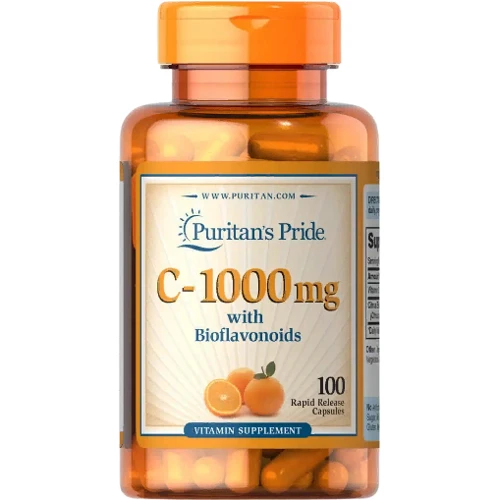 Puritan's Pride Vitamin C-1000 mg with Bioflavonoids Витамин С с биофлавоноидами 100 капсул