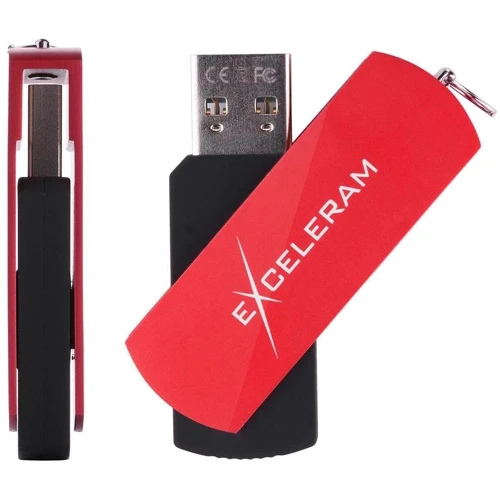 USB-флешка eXceleram 64GB P2 Series USB 2.0 Red/Black (EXP2U2REB64) фото 5