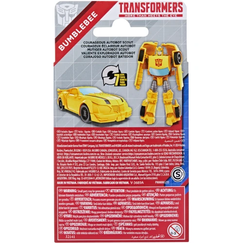Фигурка Трансформер HASBRO TRANSFORMERS серия Трансформеры F8586 Bumblebee (F8581_F8586): Развитие и изучение Развитие мелкой моторики, Развитие фантазии, Развитие воображения