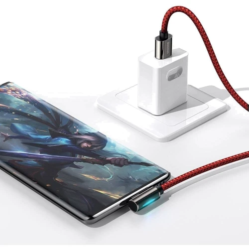 Кабель Baseus USB Cable to USB-C Legend Elbow 66W 1m Red (CACS000409) фото 6