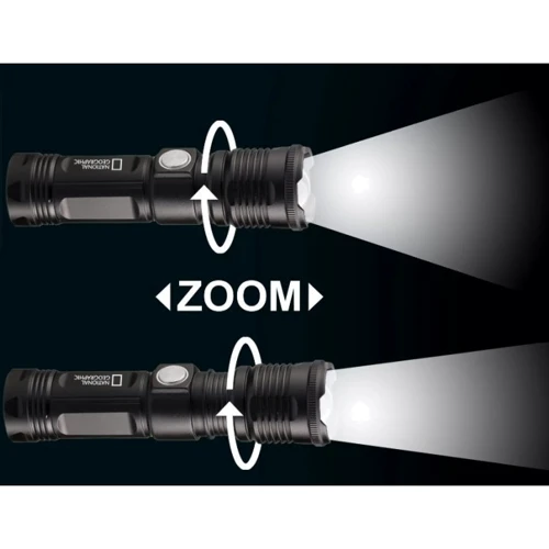 Фонарь туристический Фонарь National Geographic Iluminos Led Zoom Flashlight 1000 lm (9082400): Максимальное время работы, ч 1