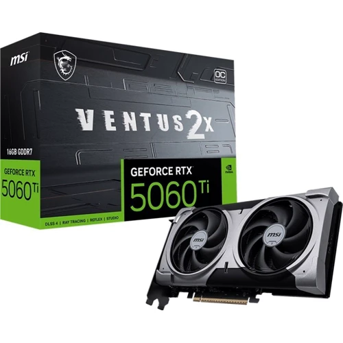 Відеокарта MSI GeForce RTX 5060 Ti 16GB VENTUS 2X OC PLUS (G506T-16V2CP)