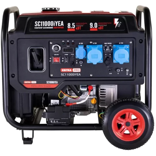 Генератор інверторний Квітка PRO SC11000iYEA 8.5/9.0 КВт: Тип двигуна 4-х тактный (одноцилиндровый)