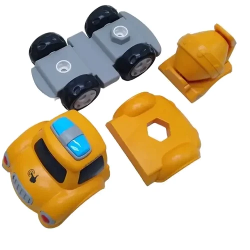 Машинка-конструктор интерактивная Lefei Бетономешалка магнитная