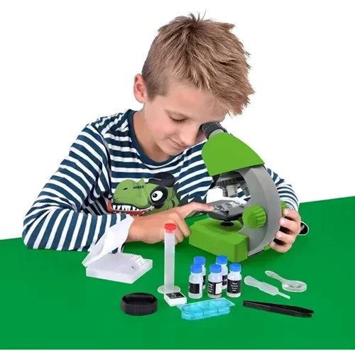 Микроскоп Bresser Junior 40x-640x Green с набором для опытов и адаптером для смартфона (8851300B4K000): Класс Биологические