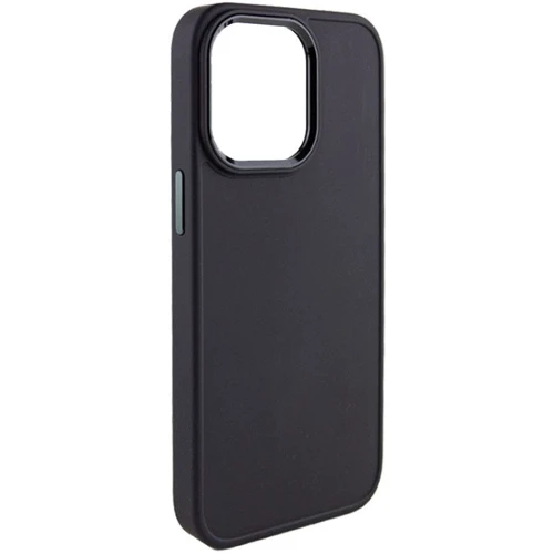 Чехол для iPhone TPU Case Bonbon Metal Style Black for iPhone 14 Pro Max: Цвет черный