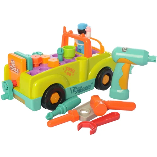 Конструктор машина, інструменти, відчин. капот, муз., світло, бат. (6109)