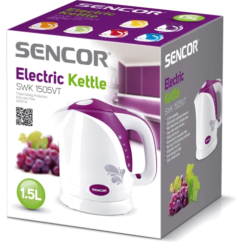 Электрочайник Sencor SWK 1505VT: Объем, л 1,5 л