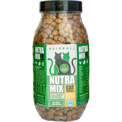 Сухой корм Nutra Mix Hairball Super Premium для кошек всех пород 375 г (4820125430027)