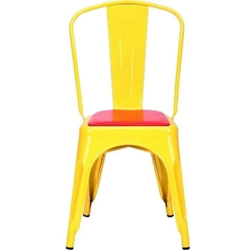 Стул обеденный AMF Loft Metal M-503A желтый-красный (513758): Производитель AMF