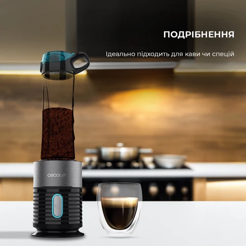 Блендер Cecotec Power Titanium Fresh&Go (CCTC-03989): Материал насадок нержавеющая сталь