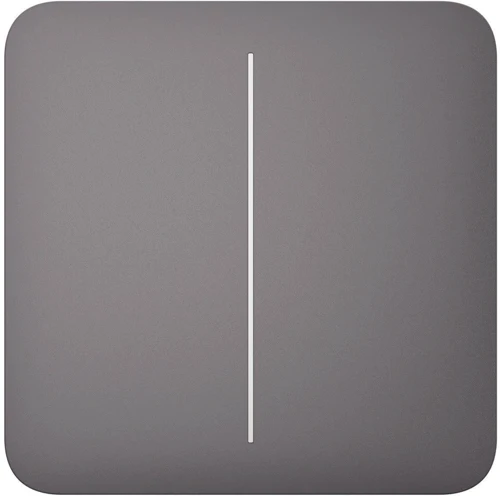 Кнопка Ajax SoloButton 2-gang for LightSwitch Jeweler Grey