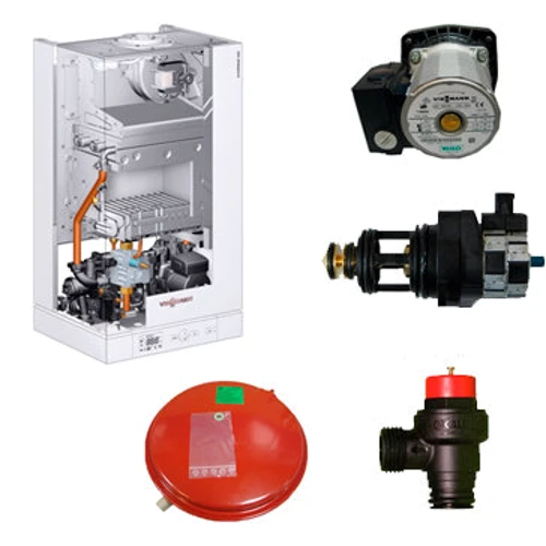 Газовий котел Viessmann Vitopend 100-W A1JB012 34кВт: Тип димоходу коаксіальний