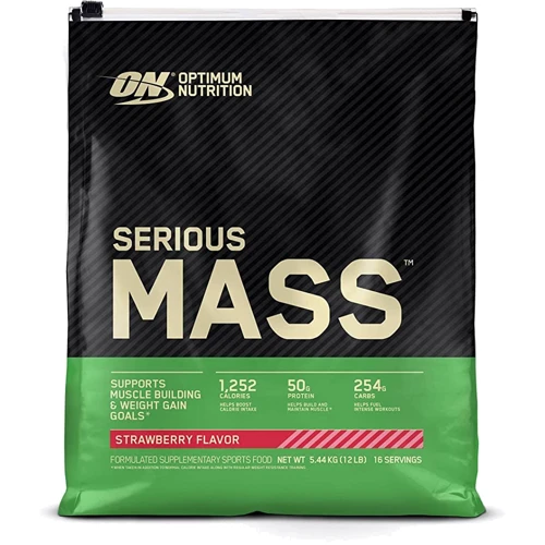Гейнер Optimum Nutrition Serious Mass 5440 g /16 servings/ Strawberry
