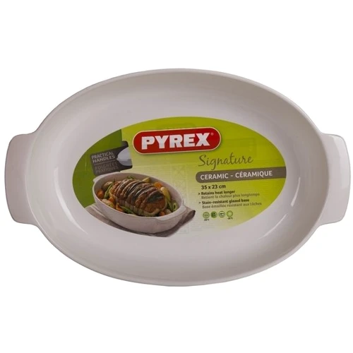 PYREX SIGNATURE 35x23 см овальн/керам/серый (SG35OR4): Диапазон температур, °C От -20 до +250