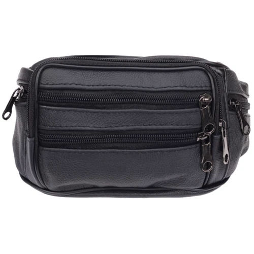 Чоловіча поясна сумка Borsa Leather чорна (1t166m-black): Стать Чоловік