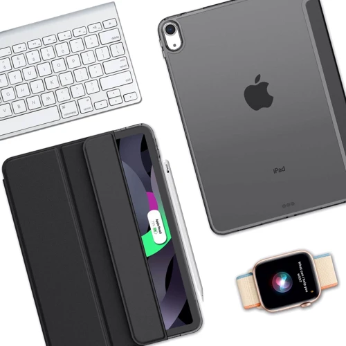Аксессуар для iPad BeCover Case Book Tri Fold Hard Black for iPad Air (2020-2025) (711412): Материал искусственная кожа