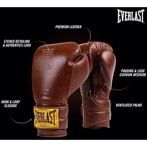 Боксерські рукавички Everlast 1910 Classic Training Glove Уні 14 унцій (P00002502) фото 3