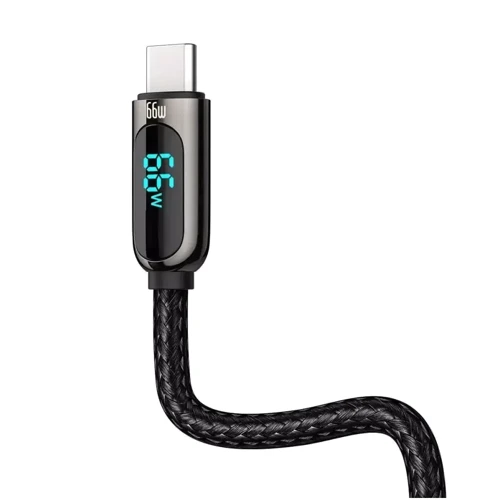 Кабель Baseus USB Cable to USB-C Display Fast Charging Data 66W 1m Black (CASX020001) фото 3