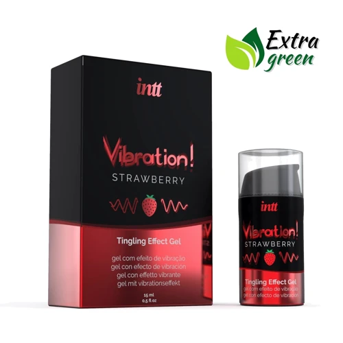 Рідкий вібратор Intt Vibration Strawberry EXTRA GREEN (15 мл): Форма випуску Рідкий вібратор
