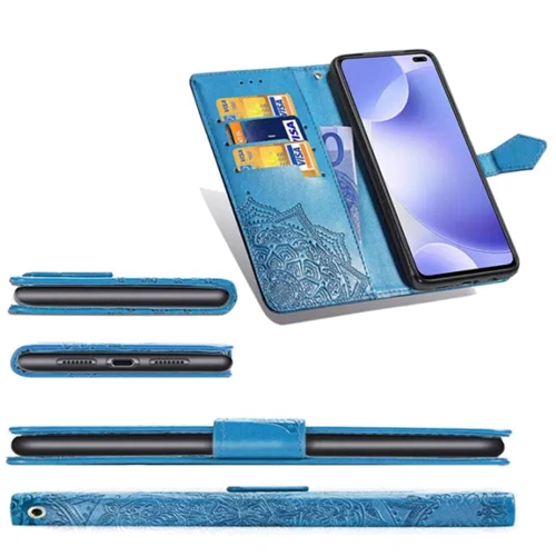 Чохол для телефона Mobile Case Book Cover Art Leather Blue for Xiaomi Redmi K30/Poco F2: Колір синій