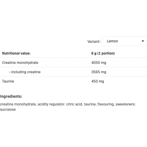 Креатин All Nutrition Creatine Muscle Max 500 g / 166 servings / Lemon