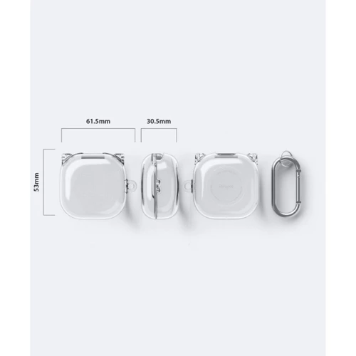 Чехол для наушников Ringke TPU Case Shockproof with Belt Clear (RCS4810) for Samsung Galaxy Buds 2 Pro/Buds 2/Buds Live/Buds Pro фото 7