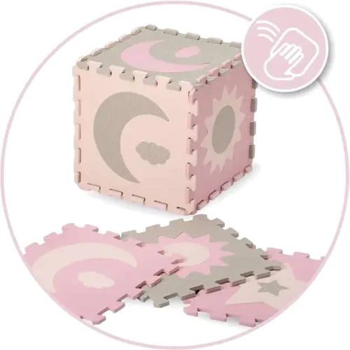 Коврик-пазл MoMi Nebe Pink 93x93 см (AKCE00030): Особенности пазлы-коврики