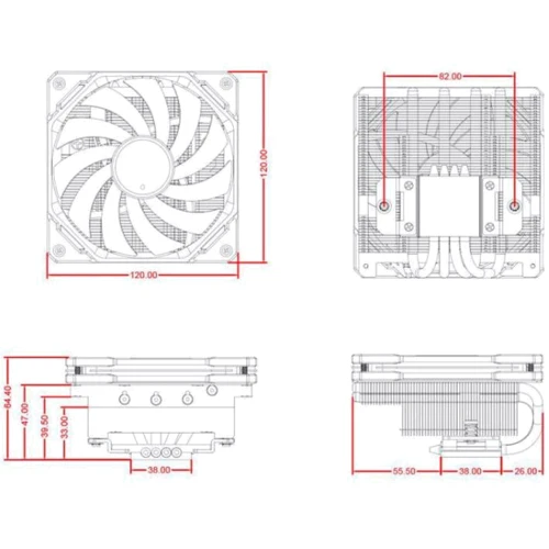 Кулер ID-COOLING IS-65-XT Black: Регулювання оборотів широтно-импульсная модуляция (PWM)