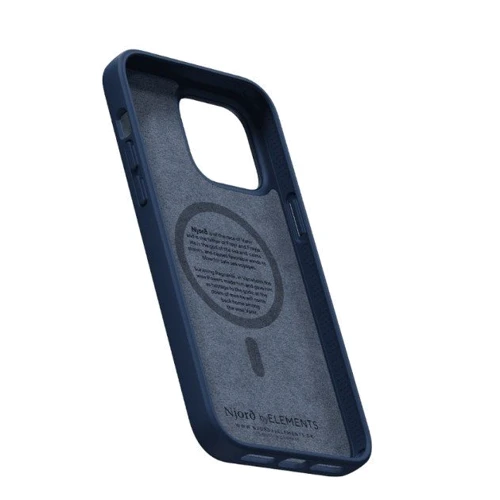 Чехол для iPhone Njord Salmon Leather MagSafe Case Blue (NA44SL01) for iPhone 14 Pro Max фото 6