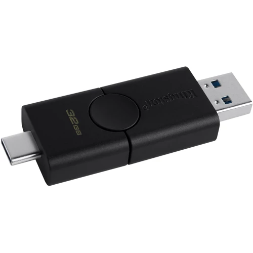 USB-флешка Kingston 32GB DataTraveler Duo USB 3.2/Type-C (DTDE/32GB): Стандарт USB USB Type-C / USB 3.2